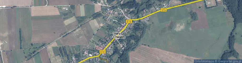 Zdjęcie satelitarne Stary Chwalim ul.